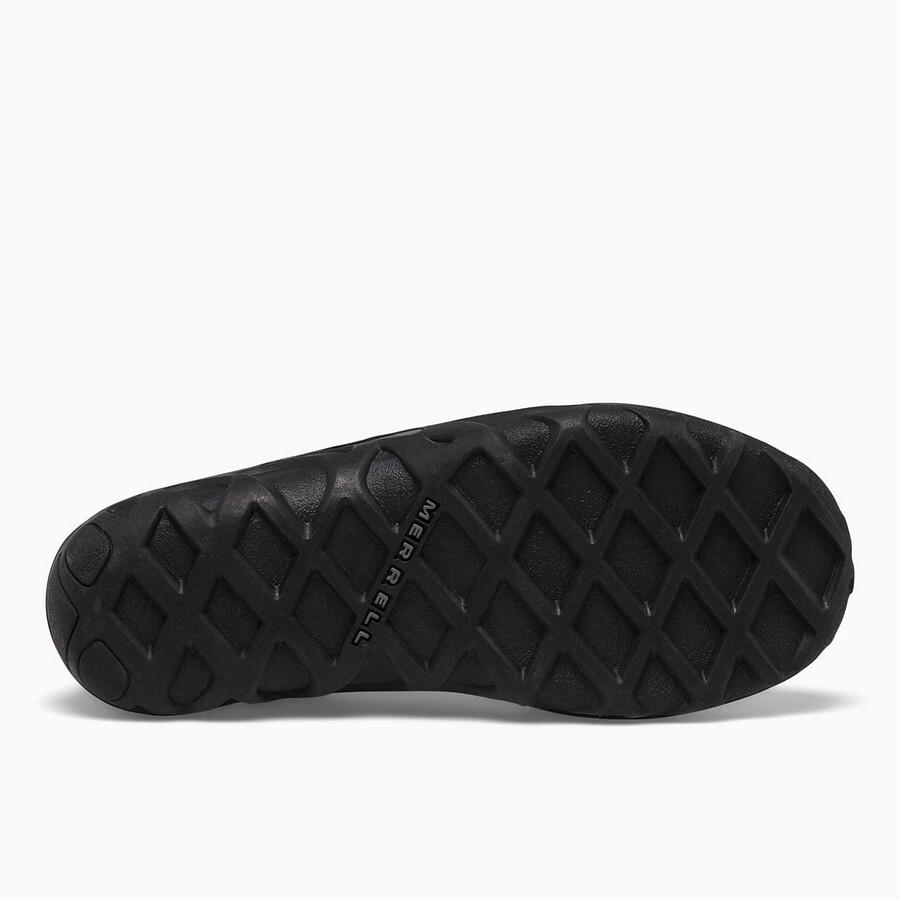 big kid - jungle moc leather - slip ons svart