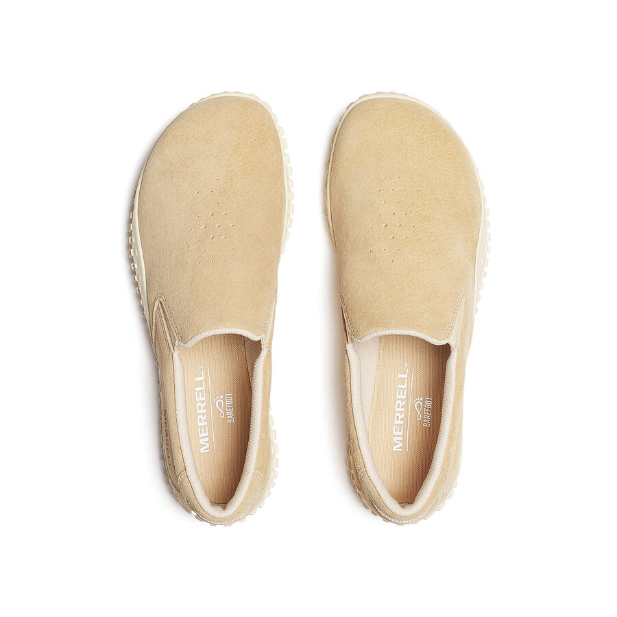 dame slip on fritidssko i lattefarget