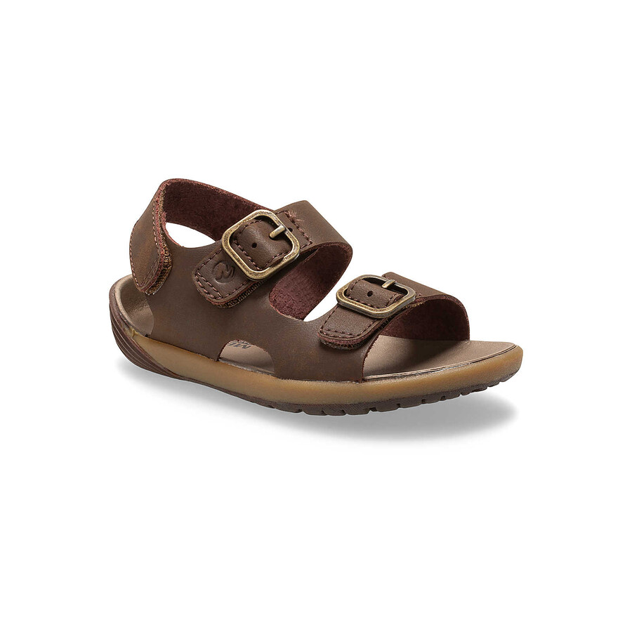 little kid - bare steps sandal - vannsko brun