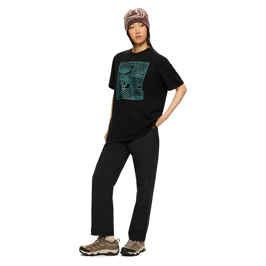 adventure graphic t-skjorte - korte ermer svart
