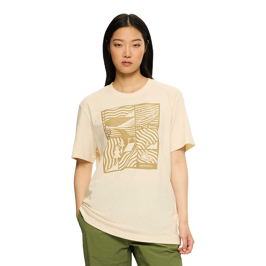 adventure graphic t-skjorte - korte ermer chalk