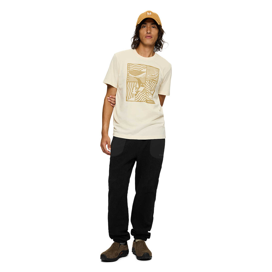 adventure graphic t-skjorte - korte ermer chalk