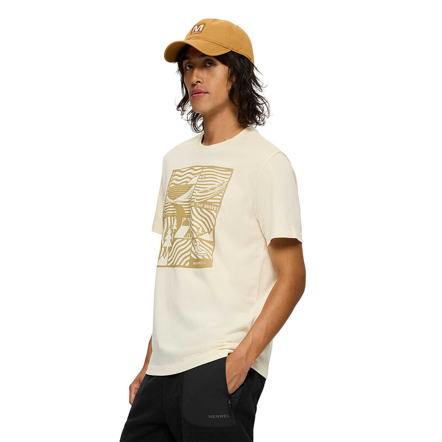 adventure graphic t-skjorte - korte ermer chalk
