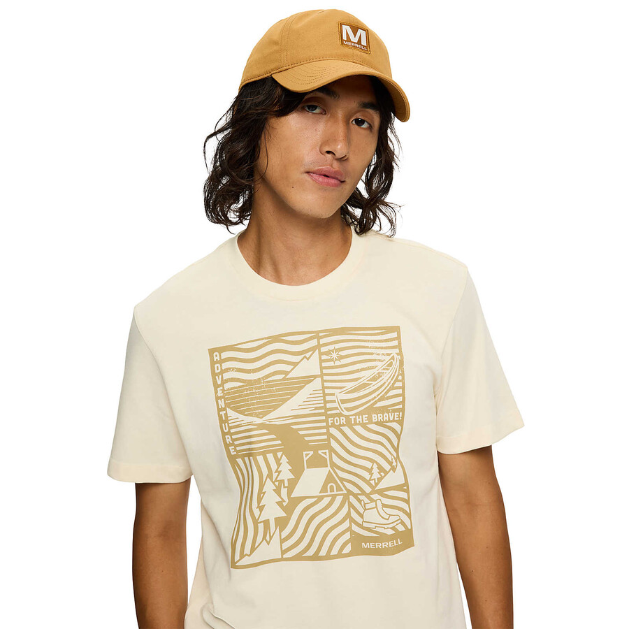 adventure graphic t-skjorte - korte ermer chalk