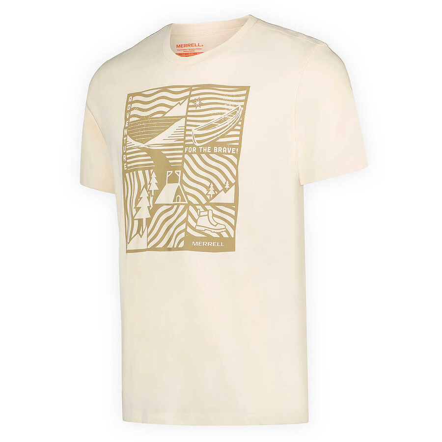adventure graphic t-skjorte - korte ermer chalk
